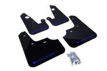 Load image into Gallery viewer, Rally Armor 2007+ Mitsubishi Lancer (doesnt fit Sportback) UR Black Mud Flap w/ Blue Logo
