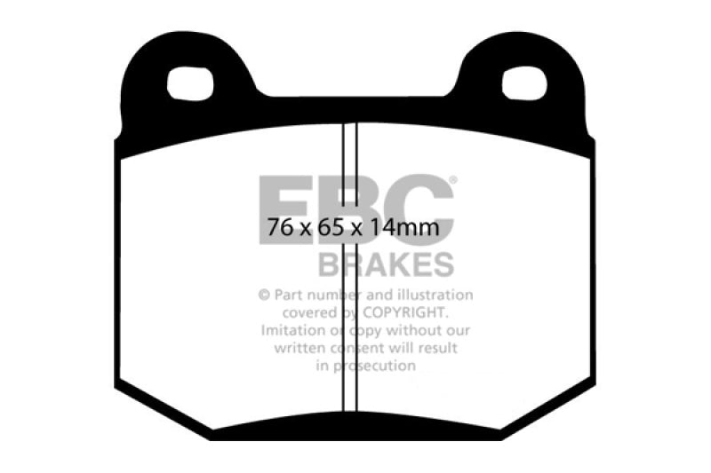 EBC 99-03 Mitsubishi Lancer Evolution 2.0 Turbo Redstuff Rear Brake Pads