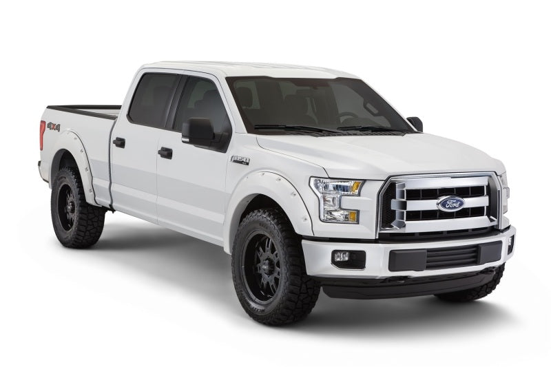 Bushwacker 16-17 Ford F-150 Styleside Pocket Style Flares 4pc 78.9/67.1/97.6in Bed - Oxford White