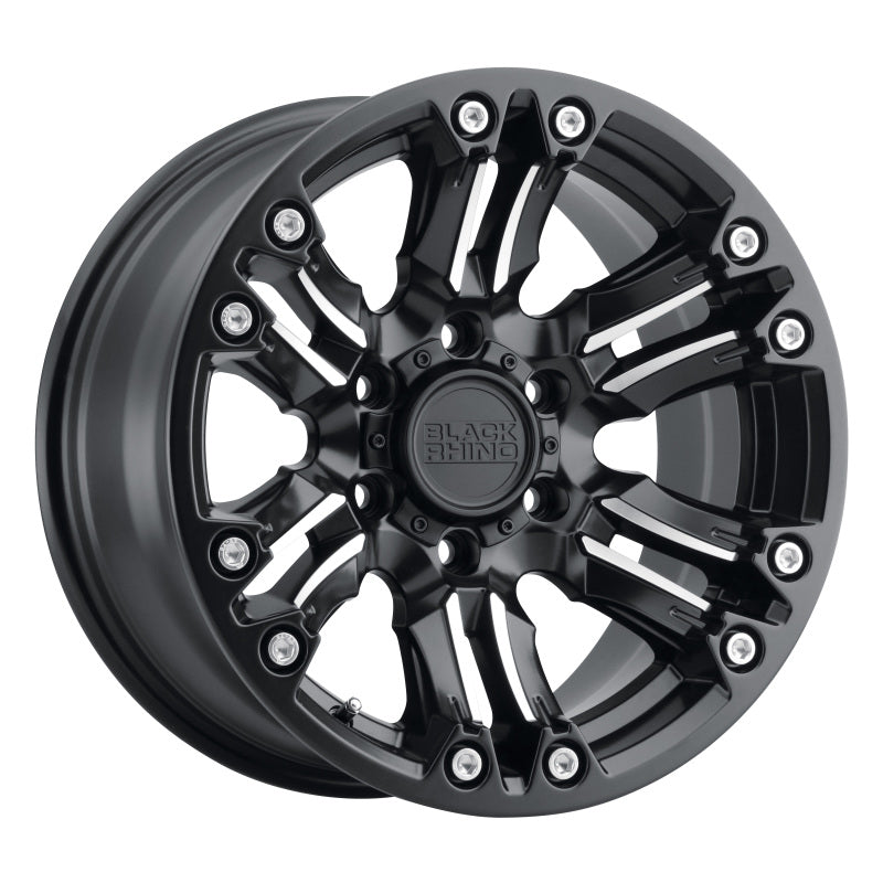 Black Rhino Asagai 20x9.5 6x139.7 ET-18 CB 112.1 Matte Black w/Machined Spoke/Stainless Bolts Wheel