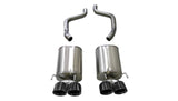 Corsa 05-08 Chevrolet Corvette (C6) 6.0L/6.2L Black Sport Axle-Back Exhaust w/4.5in Tips