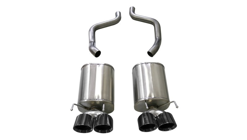 Corsa 09-13 Chevrolet Corvette (C6) 6.2L Black Sport Axle-Back Exhaust w/4.5in Tips