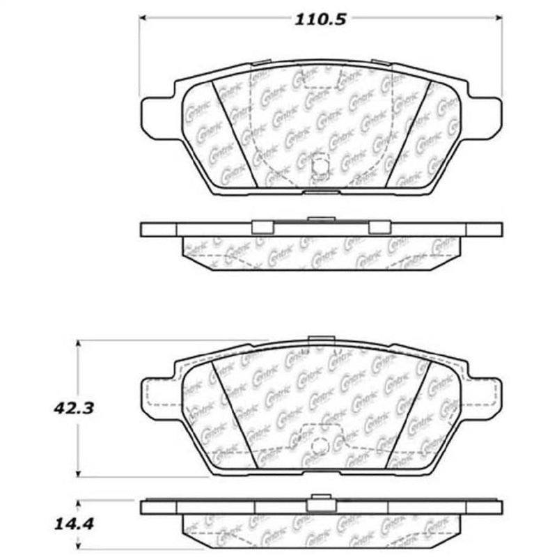 StopTech Street Touring 06-07 Mazdaspeed 6 Rear Brake Pads