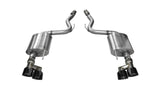 Corsa 15-16 Ford Mustang GT 5.0 3in Axle Back Exhaust Black Quad Tips (Touring)