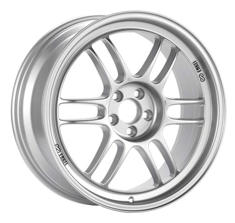 Enkei RPF1 15x7 4x100 41mm Offset 73mm Bore Silver Wheel Honda & Acura 4-Lug/02-06 Mini