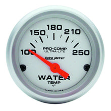 Load image into Gallery viewer, Autometer Ultra-Lite 52mm 100-250 Deg F Short Sweep ElectricWater Temp Gauge