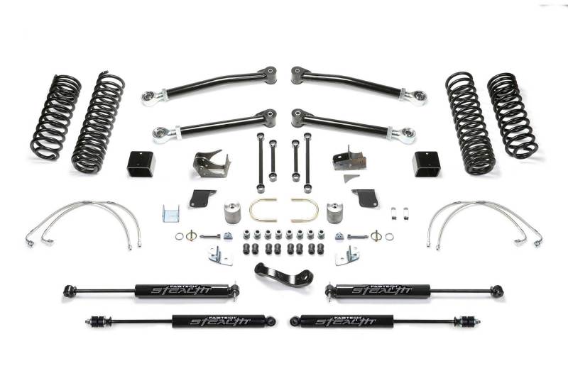 Fabtech 07-18 Jeep JK 4WD 2-Door 5in Trail LT System w/Stealth Shocks