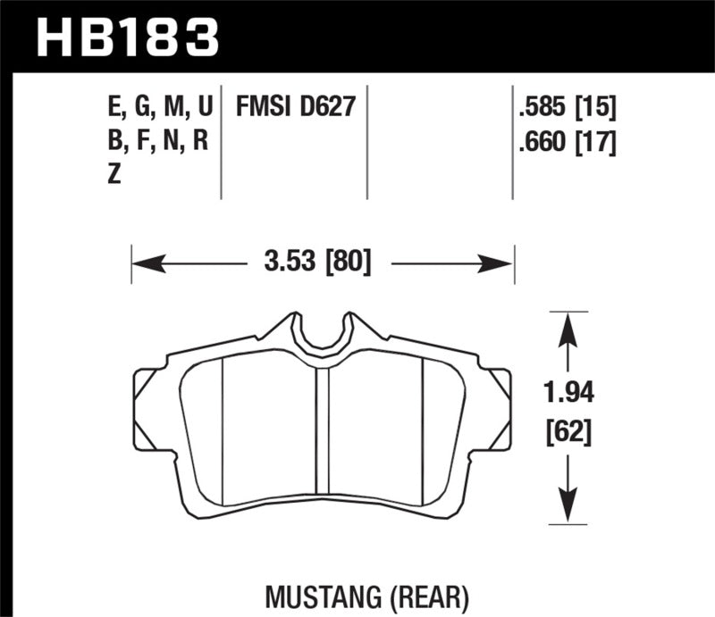 Hawk Performance Ceramic Street Brake Pads