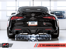 Load image into Gallery viewer, AWE 2020 Toyota Supra A90 Track Edition Exhaust - 5in Diamond Black Tips