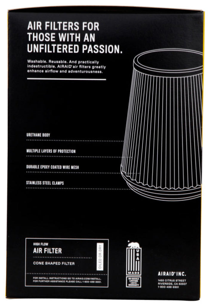 Airaid Universal Air Filter - Cone 3.0in (Offset) 8.5/4.75