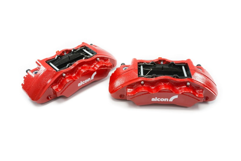 Alcon Ford 2019+ Ranger / 2020+ Bronco 350x34mm Rotors 6-Piston Red Calipers Front Brake Upgrade Kit