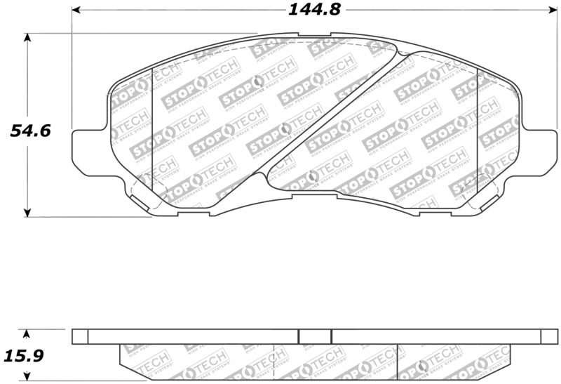 StopTech Street Touring 07-10 Jeep Compass/Patriot Front Brake Pads