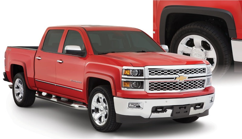 Bushwacker 15-18 Chevy Silverado 2500 HD Fleetside OE Style Flares 4pc 78.8/97.8in Bed - Black