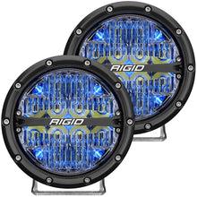 Load image into Gallery viewer, Rigid Industries 360-Series 6in LED Off-Road Spot Beam - Blue Backlight (Pair)