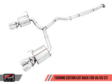 AWE Tuning Subaru STI VA / WRX GV / STI GV Sedan Touring Edition Exhaust - Diamond Black Tip (102mm)