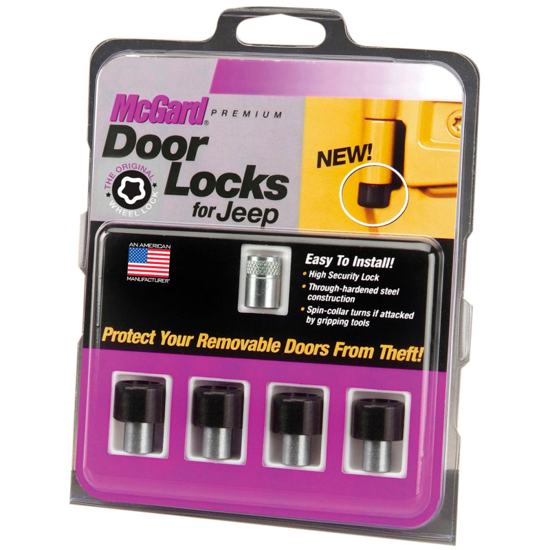 McGard 07-17 Jeep Wangler JK / Unlimited JK 4-Door Lock Set - (4 Locks)