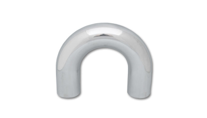 Vibrant 3in O.D. Universal Aluminum Tubing (180 degree Bend) - Polished
