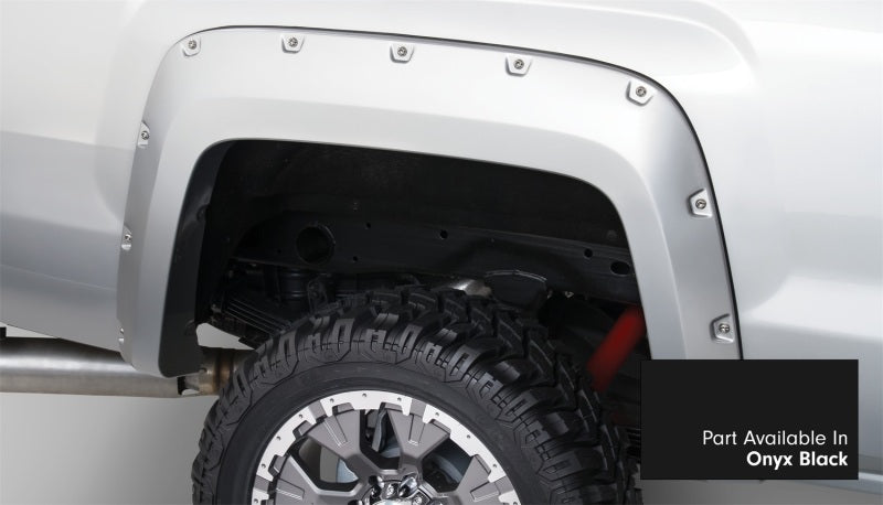 Bushwacker 16-18 GMC Sierra 2500 Fleetside Pocket Style Flares 4pc 78.8/97.6in Bed - Onyx Black