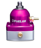 Fuelab 525 EFI Adjustable FPR In-Line Large Seat 25-90 PSI (1) -6AN In (1) -6AN Return - Purple