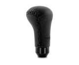 Momo Anatomico Shift Knob - Black Leather, Black Stitching