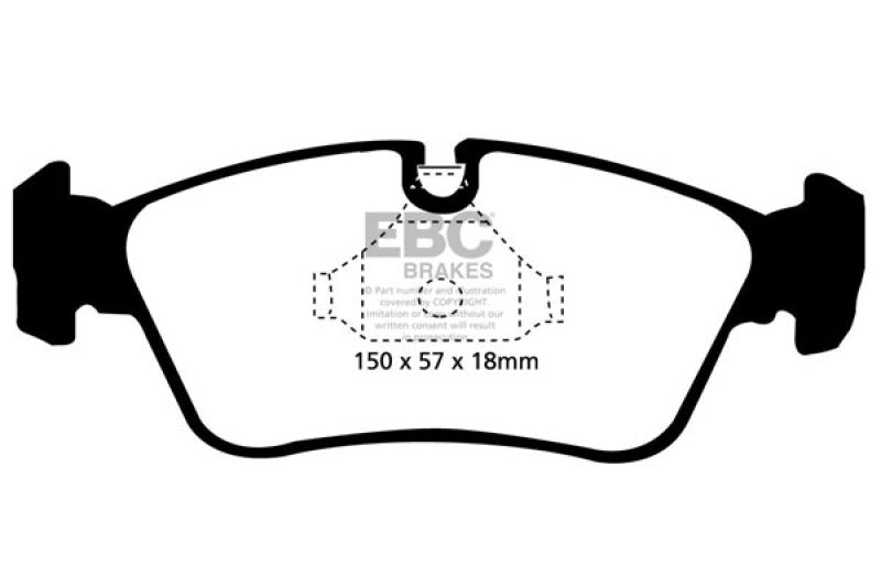 EBC 99-02 BMW Z3 2.5 Ultimax2 Front Brake Pads