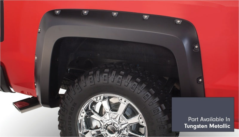 Bushwacker 16-16 Chevy Silverado 1500 Fleetside Pocket Style Flares 4pc - Tungsten