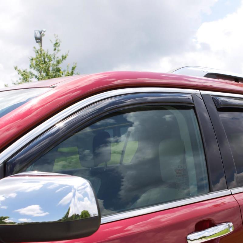 AVS 06-10 Hyundai Accent Ventvisor In-Channel Front & Rear Window Deflectors 4pc - Smoke