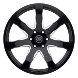 Black Rhino Mozambique 22x9.5 6x139.7 ET25 CB 112.1 Gloss Black w/Milled Spokes Wheel