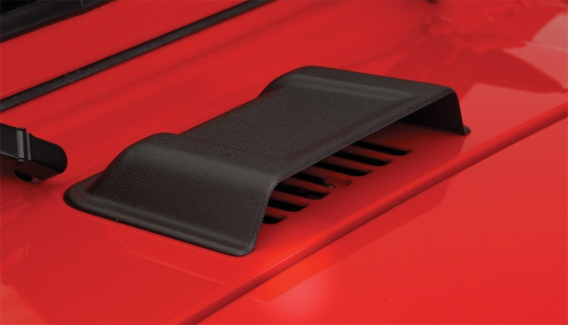 Bushwacker 98-18 Jeep Wrangler Trail Armor Hood Scoop (Smooth ABS) - Black