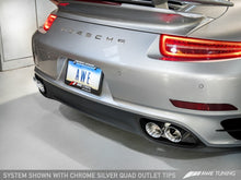 Load image into Gallery viewer, AWE Tuning Porsche 991.1 Turbo Performance Exhaust and High-Flow Cats - Silver Quad Tips