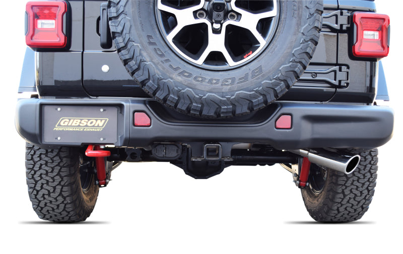 Gibson 18-19 Jeep Wrangler JL Sport 3.6L 2.5in Cat-Back Single Exhaust - Stainless