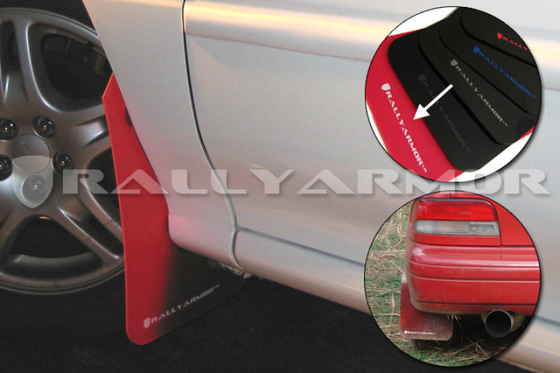 Rally Armor 1993-2001 Subaru Impreza UR Red Mud Flap w/ White Logo