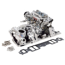 Load image into Gallery viewer, Edelbrock Manifold And Carb Kit Performer RPM Air-Gap Small Block Chevrolet 1957-1986