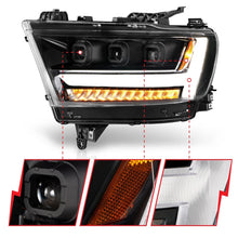 Load image into Gallery viewer, ANZO 2019-2020 Dodge Ram 1500  LED Projector Headlights Plank Style w/ Sequential Black (Driver)