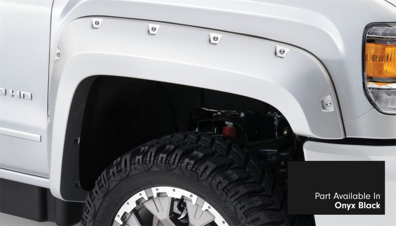 Bushwacker 16-18 GMC Sierra 2500 Fleetside Pocket Style Flares 4pc 78.8/97.6in Bed - Onyx Black