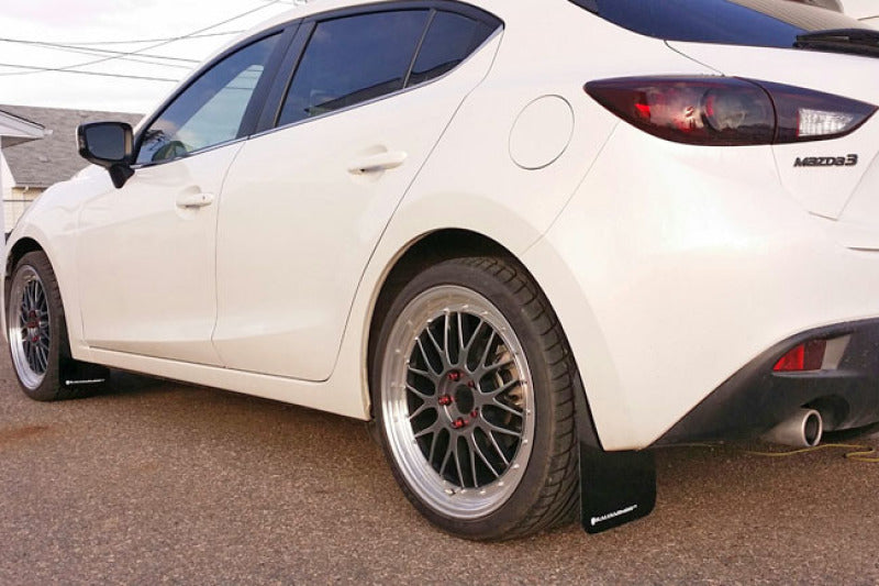 Rally Armor 2014+ Mazda3/Mazdaspeed3 UR Black Mud Flap w/ Red Logo