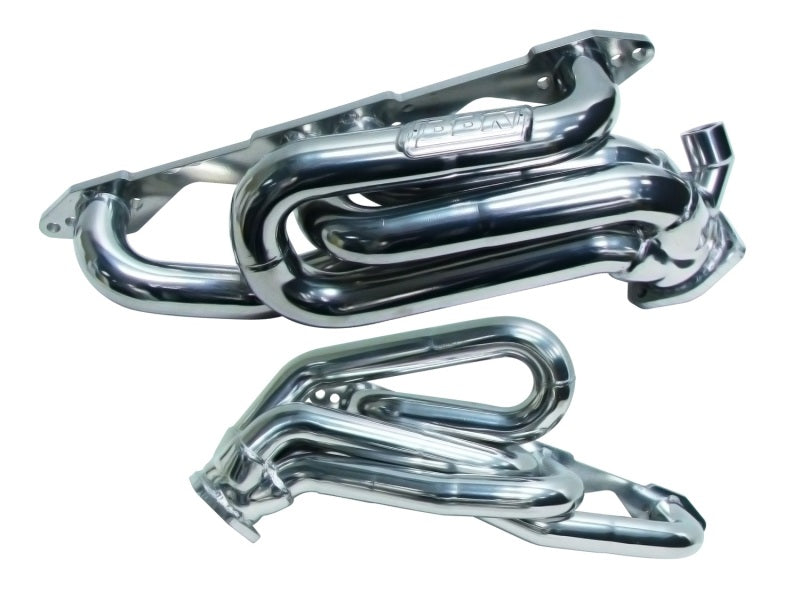 BBK 96-98 GM Truck SUV 5.0 5.7 Shorty Tuned Length Exhaust Headers - 1-5/8 Chrome