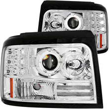 Load image into Gallery viewer, ANZO 1992-1996 Ford F-150 Projector Headlights w/ Halo Chrome w/ Side Markers and Parking Lights