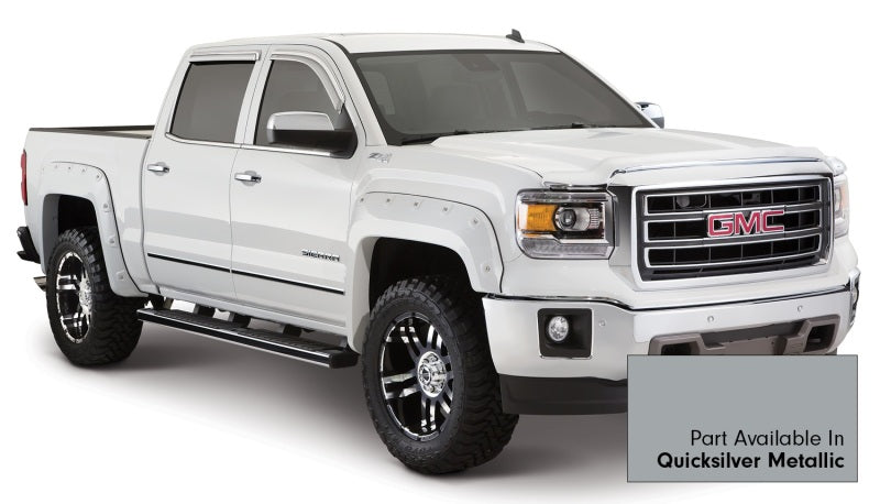 Bushwacker 15-15 GMC Sierra 1500 Boss Pocket Style Flares 4pc 69.3/78.8/97.6in Bed - Quicksilver