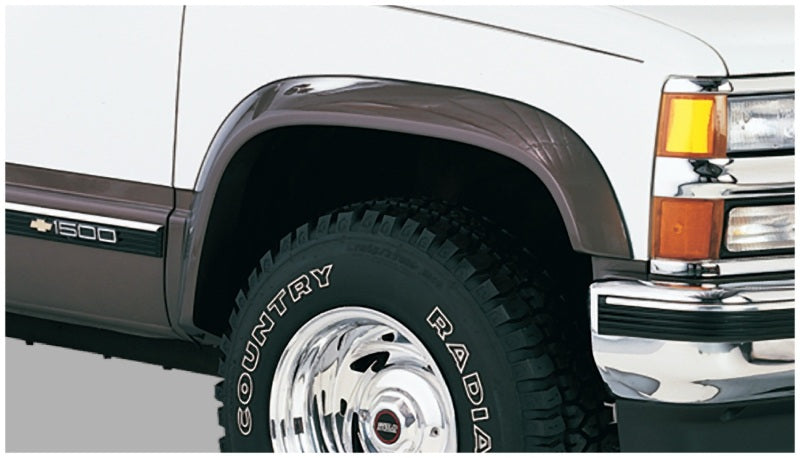 Bushwacker 88-99 Chevy C1500 Extend-A-Fender Style Flares 2pc Covers OEM Flare Holes - Black