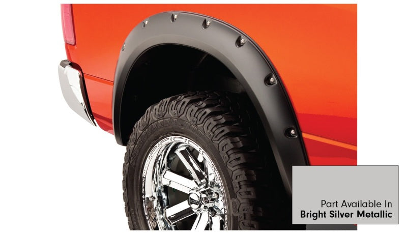 Bushwacker 16-18 Ram 1500 Fleetside Pocket Style Flares 4pc 67.4/76.3/96.3in Bed - Bright Silver