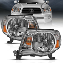 Load image into Gallery viewer, ANZO 2005-2011 Toyota Tacoma Crystal Headlight Chrome Amber