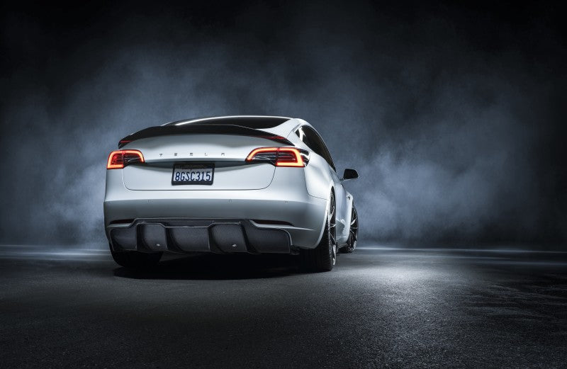 Vorsteiner Tesla Model 3 Volta Aero Decklid Spoiler Carbon Fiber PP 2X2 Glossy