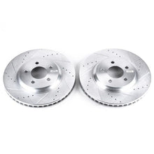 Load image into Gallery viewer, Power Stop 05-14 Ford Mustang Front Evolution Drilled &amp; Slotted Rotors - Pair