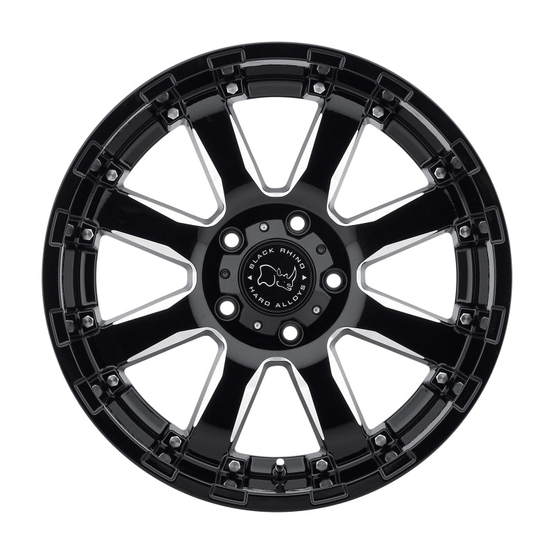 Black Rhino Sierra 18x9.0 5x139.7 ET00 CB 78.1 Gloss Black w/Milled Spokes Wheel