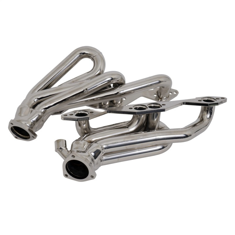 BBK 96-98 GM Truck SUV 5.0 5.7 Shorty Tuned Length Exhaust Headers - 1-5/8 Chrome