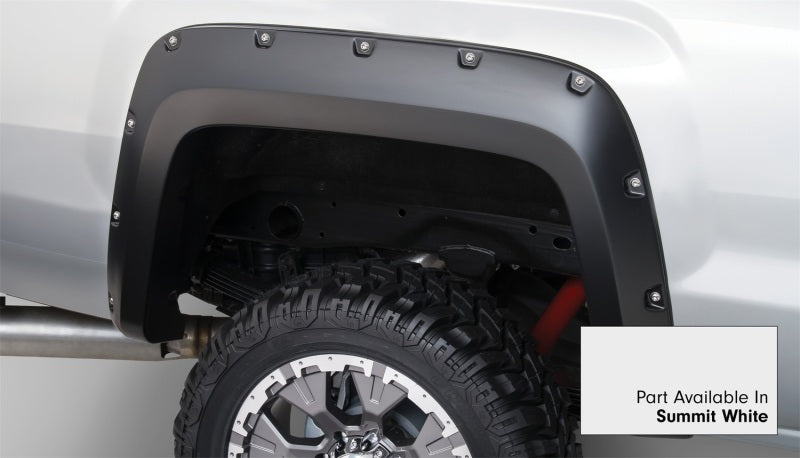 Bushwacker 16-18 GMC Sierra 1500 Pocket Style Flares 4pc - Summit White (Mudflaps Must Be Removed)