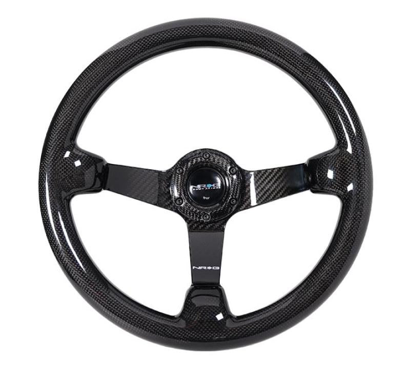 NRG Forged Carbon Fiber Steering Wheel (350mm / 3in. Deep)