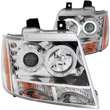 Load image into Gallery viewer, ANZO 2007-2013 Chevrolet Avalanche Projector Headlights w/ Halo Chrome