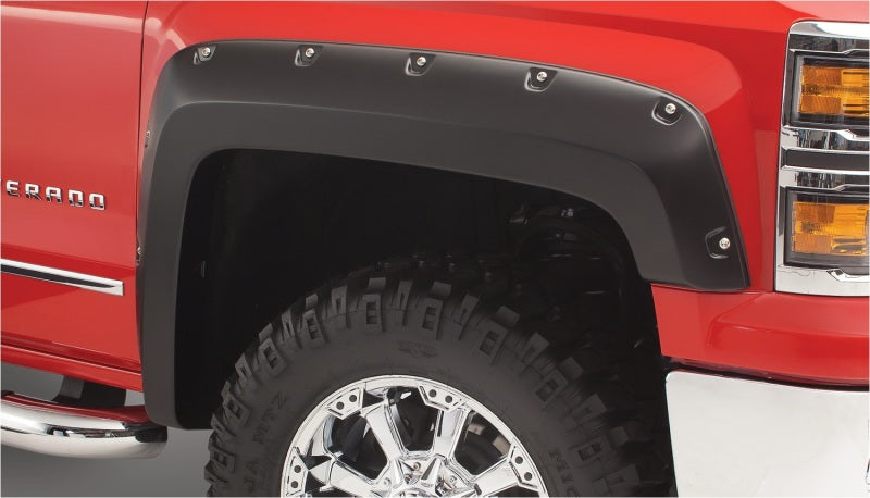 Bushwacker 2018 Jeep Wrangler (JL) Flat Style Flares 4pc - Black